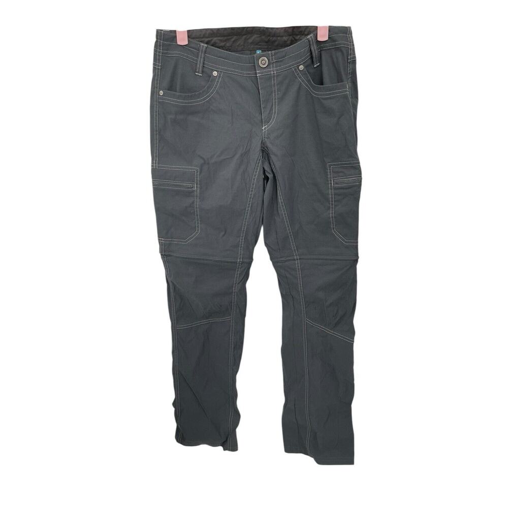 Kuhl Kliffside Pants Convertible Zip Off Cargo Hiking Gray Women’s Size 6